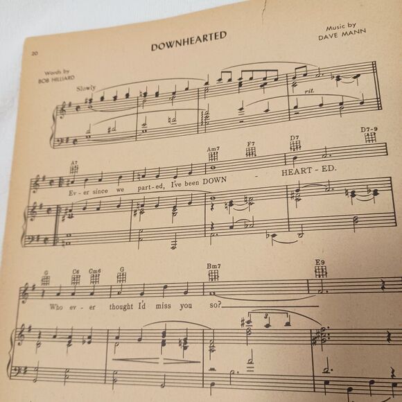 1954 Eddie Fisher's First Songs 10 Ten Record Hits Music Book Crooner Ballads - Picture 16 of 16